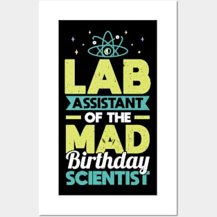 Lab Assistant Of The Birthday Scientist - Science Birthday Posters and Art